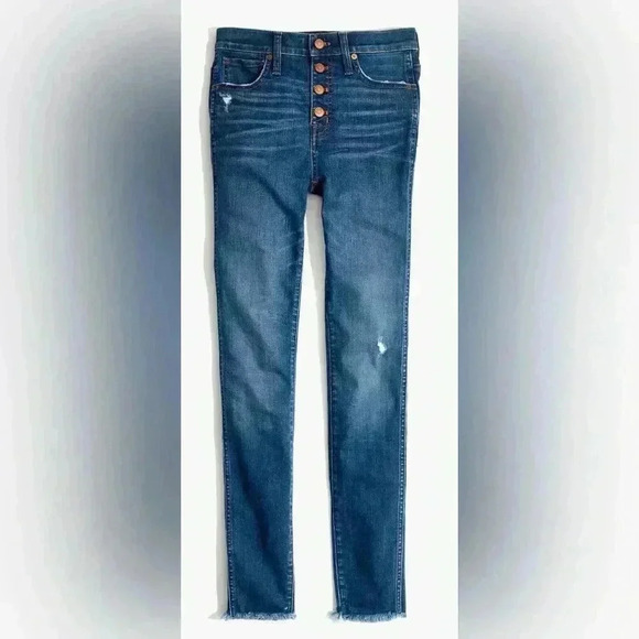 Madewell Denim - Madewell 10 Inch High Rise Skinny Jean in Hanna Wash